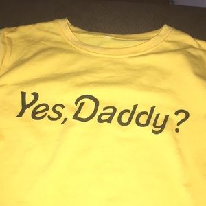 cropped daddy tee